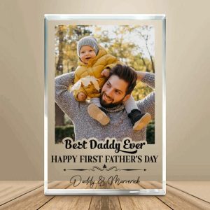 Frames |   Personalized Acrylic Plaque Best Daddy Ever With Custom Photo Design Perfect Gift For Father’s Day Frames Frames