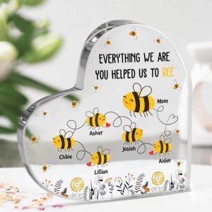 Frames |   Personalized Acrylic Plaque Everything We Are You Helped Us To Bee Cute Design Gift For Mother’s Day Frames Frames