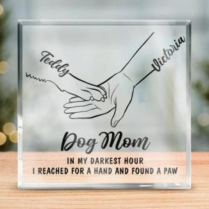 Frames |   Personalized Acrylic Plaque I Reached For A Hand And Found A Paw Dog Mama Design Meaningful Gift For Pet Lover Frames Frames