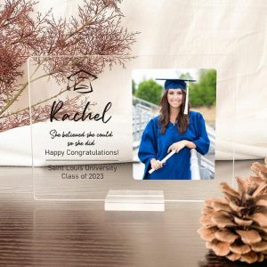 Frames |   Personalized Acrylic Plaque She Believed She Could So She Did Warm Graduation Gift For Her Frames Frames