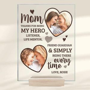 Frames |   Personalized Acrylic Plaque Thanks For Being There Every Time Perfect Gift For Mother’s Day Frames Frames