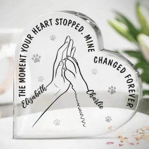 Frames |   Personalized Acrylic Plaque The Moment Your Heart Stopped Mine Changed Forever Memorial Gift For Pet Lover Frames Frames