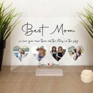 Frames |   Personalized Acrylic Plaque We Love You More Than All The Stars In The Sky Unique Mother’s Day Gift For Best Mom Frames Frames