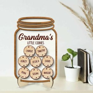 Frames |   Personalized Cookie Jar Custom Names Cute Gift For Grandma Frames Frames