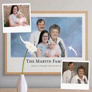 Frames |   Personalized Custom Photo Frame Portrait Stitching For Your Loved Ones Frames black