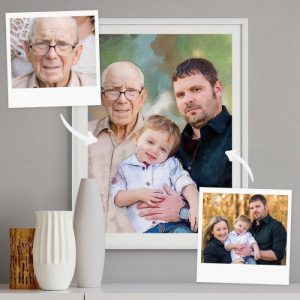 Frames |   Personalized Custom Photo Frame Portrait Stitching For Your Loved Ones Frames black