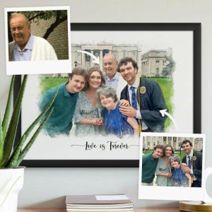 Frames |   Personalized Custom Photo Frame Portrait Stitching For Your Loved Ones Frames black