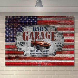 Frames |   Personalized Date Canvas Wall Art With Custom Car Pattern Interesting Gift For Dad Frames Frames