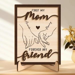 Frames |   Personalized Frame First My Mom Forever My Friend With Hand In Hand Design Perfect Gift For Mother’s Day Frames Frames