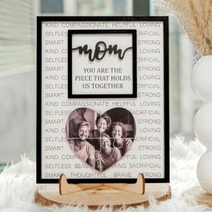 Frames |   Personalized Heart Shaped Photo Puzzle Frame Warming Mother’s Day Gift Frames Frames