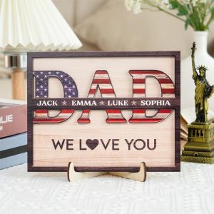 Frames |   Personalized Name Frame Special Design Creative Father’s Day Gift Frames Frames