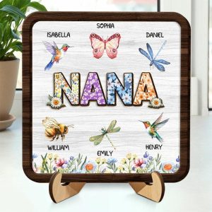 Frames |   Personalized Name Puzzle Frame Custom Garden Insect Pattern Design Creative Gift For Mother’s Day Frames Frames