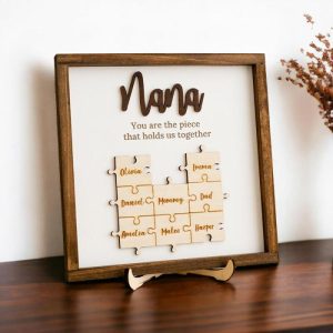 Frames |   Personalized Name Puzzle Frame Mother’s Day Gift For Nana Frames Frames