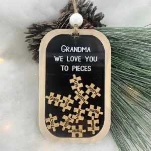 Frames |   Personalized Name Puzzle Ornaments Fun Gifts For Grandma Frames Frames