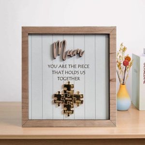 Frames |   Personalized Name Puzzle Photo Frame Best Gift For Mom Frames Frames