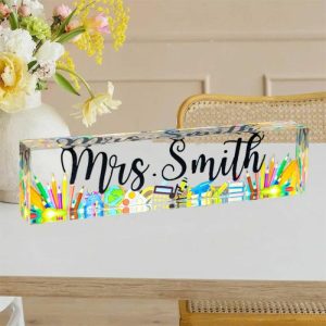 Frames |   Personalized Name Sign Warm Present For Teacher Frames Frames