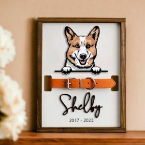 Frames |   Personalized Pet Collar Photo Frame Optional Dog-Style Commemorative Gift Frames Frames