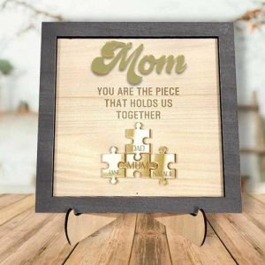 Frames |   Personalized Photo Frame With Acrylic Name Puzzle Warm Mother’s Day Gift Frames Frames