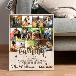 Frames |   Personalized Picture Canvas Wall Art Best Gift For Family "A Whole Lot Of Love" Frames Frames