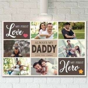 Frames |   Personalized Picture Canvas Wall Art Creative Father’s Day Gift "Always" Frames Frames