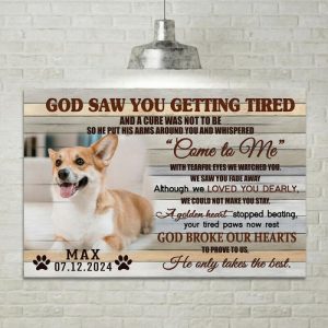 Frames |   Personalized Picture Canvas Wall Art Creative Gift For Pet Lover "Come To Me" Frames Frames