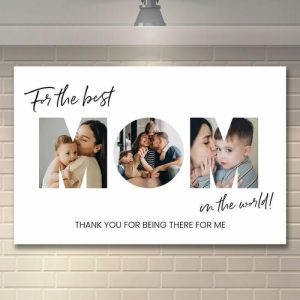 Frames |   Personalized Picture Canvas Wall Art Creative Present For Mother "The Best Mom" Frames Frames