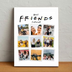 Frames |   Personalized Picture Canvas Wall Art Perfect Gift For Best Friends "Forever" Frames Frames