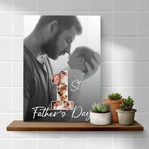 Frames |   Personalized Picture Canvas Wall Art Special Design Present For Father Frames Frames