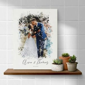 Frames |   Personalized Picture Canvas Wall Art Special Style Precious Present For Your Love Frames Frames