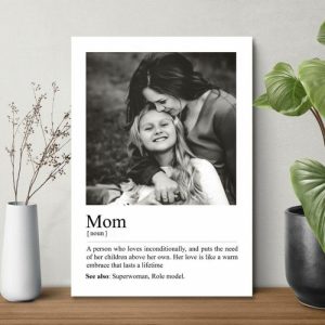 Frames |   Personalized Picture Canvas Wall Art Warm Present For Dear Mom "Role Model" Frames Frames