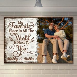 Frames |   Personalized Picture Canvas Wall Art With Custom Name Precious Gift For Couples Frames Frames