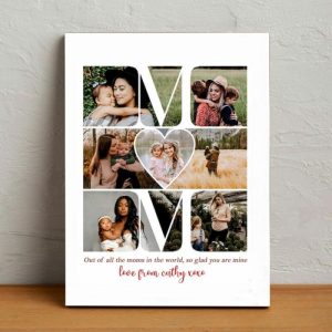 Frames |   Personalized Picture Canvas Wall Art With Custom Text Creative Present For Mom Frames Frames