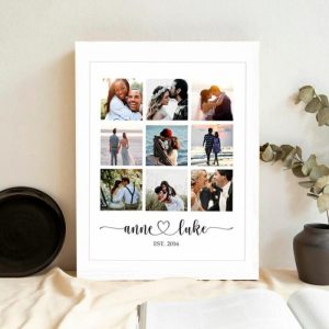 Frames |   Personalized Picture Canvas Wall Art Wonderful Present For Couples Frames Frames