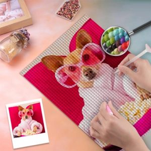 Frames |   Personalized Picture Diamond Painting Cute Gift For Pet Lover Frames Frames