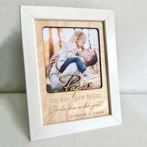 Frames |   Personalized Picture Frame Custom Nickname And Engraving Messages Perfect Gift For Father’s Day Frames Frames