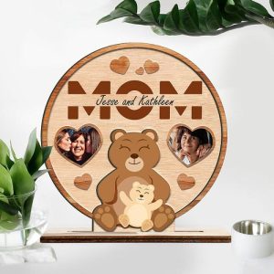 Frames |   Personalized Picture Frame Cute Mama Bear And Kid Bear Design Perfect Gift For Mother’s Day Frames Frames