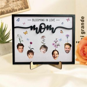 Frames |   Personalized Picture Frame With Custom Birthflower Interesting Present For Mom Frames Frames