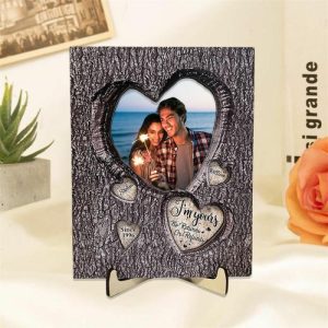 Frames |   Personalized Picture Frame With Custom Name Heart Pattern Romantic Gift For Couples Frames Frames