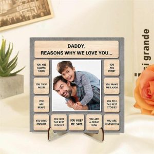 Frames |   Personalized Picture Frame With Optional Reasons Creative Gift For Father’s Day Frames Frames