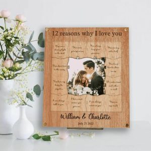 Frames |   Personalized Puzzle Picture Frame 12 Reasons Why I Love You For Lover Frames Frames