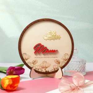 Frames |   Personalized Round Name Puzzle Photo Frame Mother’s Day Gift Frames Frames