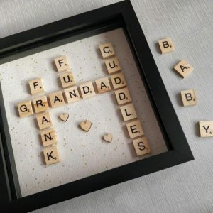 Frames |   Personalized Scrabble Frame Warm Gift For Family Frames Frames