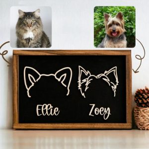 Frames |   Personalized Selection Of Pet Ear Style Frames For Pet Lovers Frames blue