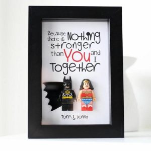 Frames |   Personalized Superhero Frame Custom Date For Papa Frames black