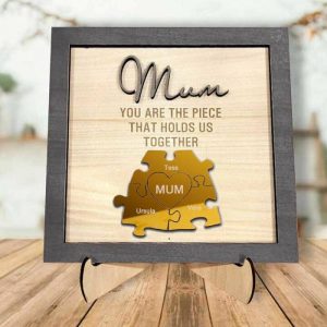 Frames |   Personalized Wood Name Puzzle Frame We Are Together Forever For Mother’s Day Frames Frames