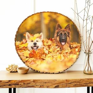 Frames |   Personalized Wooden Photo Frames Pet Paw Print On The Back Allows You To Add Name Frames Frames