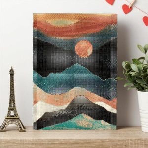 Frames |   Retro Sunset Diamond Painting Precious Gift For Friend Frames Frames