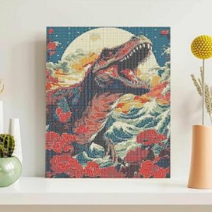 Frames |   Roaring Dinosaur Diamond Painting Creative Gift For Friend Frames Frames