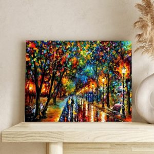 Frames |   Street Night Scene Diamond Painting Unique Gift For Friend Frames Frames