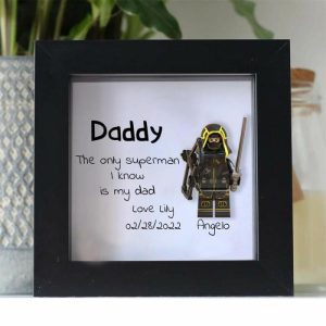 Frames |   "The Only Superman I Know Is My Dad" Personalised Superhero Frame Frames black